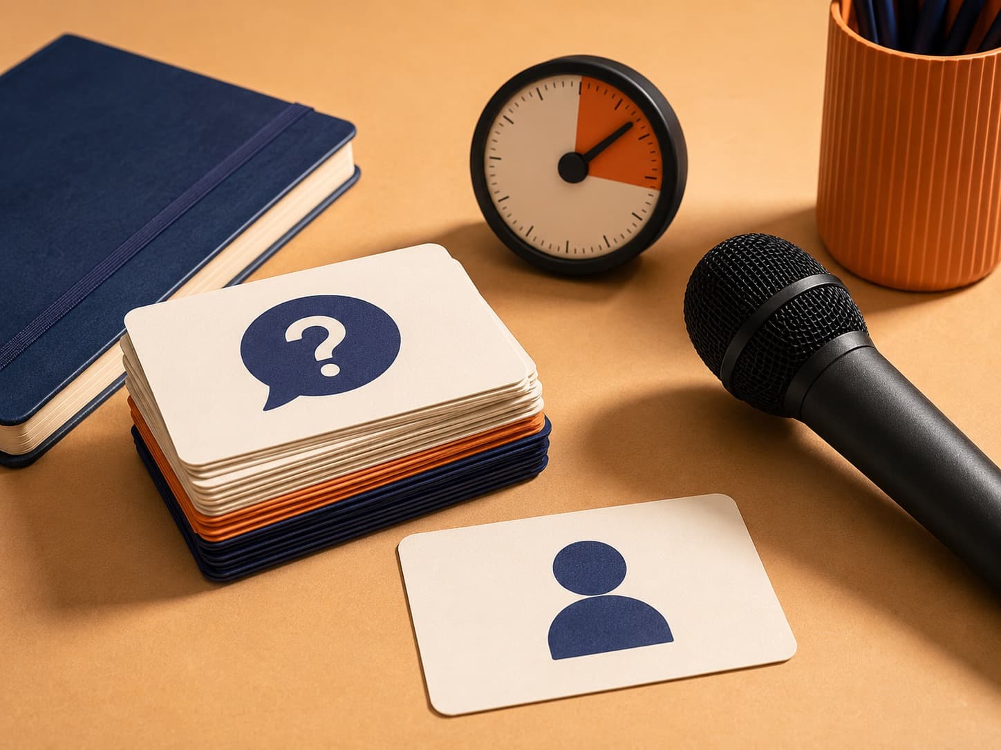 Organised interview notes and application checklist